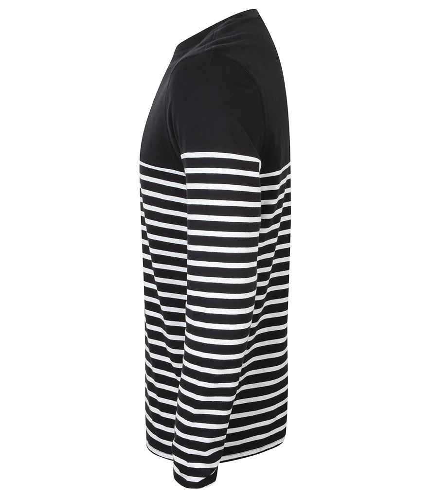 Front Row Unisex Long Sleeve Breton Striped T-Shirt Front Row Unisex Long Sleeve Breton Striped T-Shirt