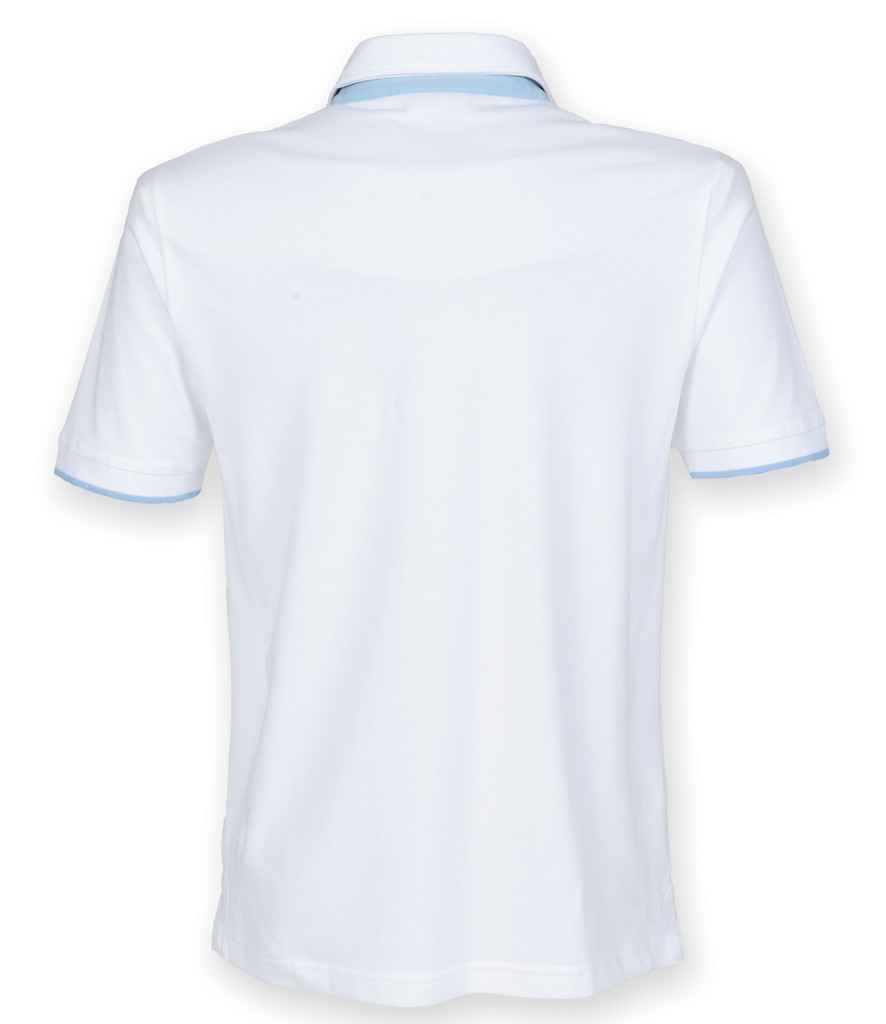 Front Row Contrast Cotton Piqué Polo Shirt