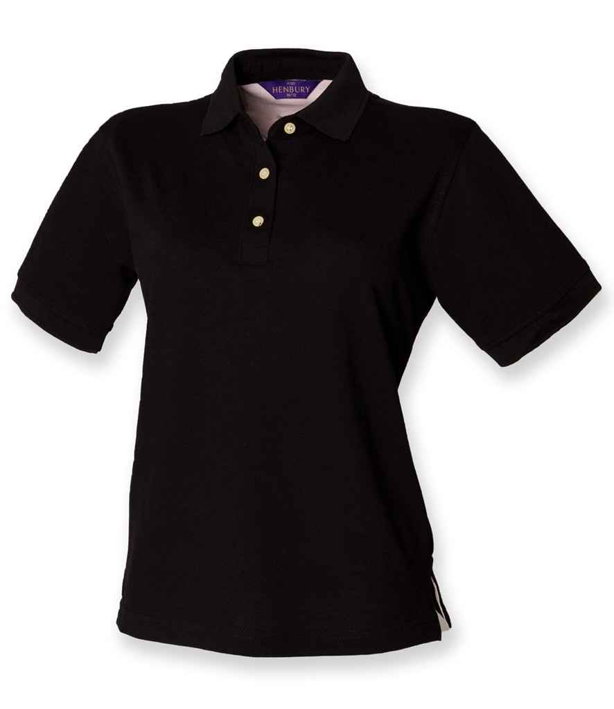 Henbury Ladies Classic Cotton Pique Polo Shirt