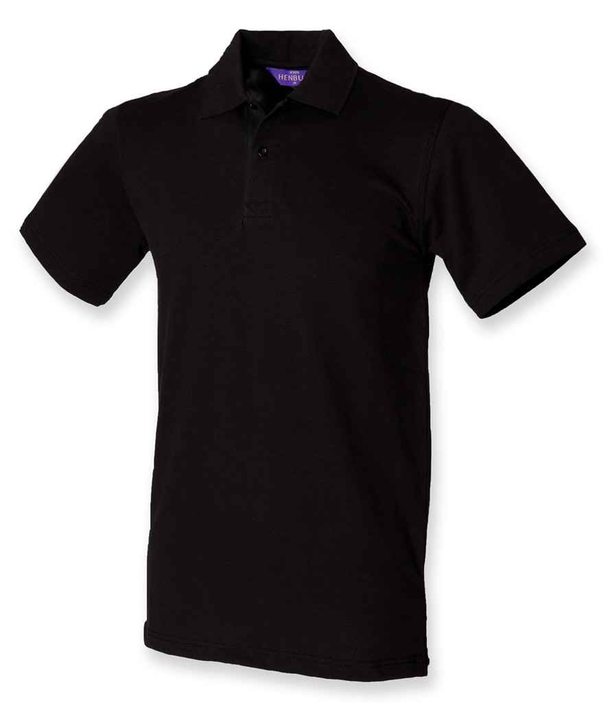 Henbury Unisex Stretch Cotton Pique Polo Shirt