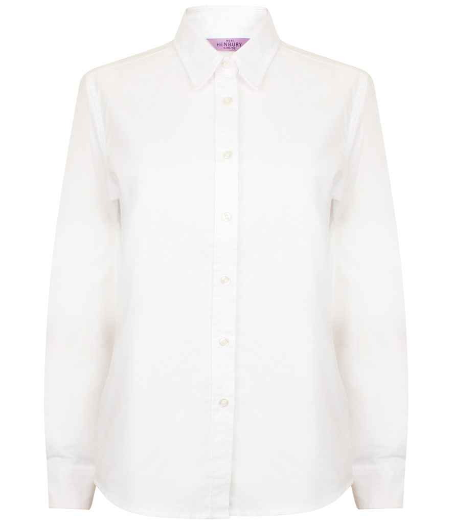 Henbury Ladies Long Sleeve Classic Oxford Shirt