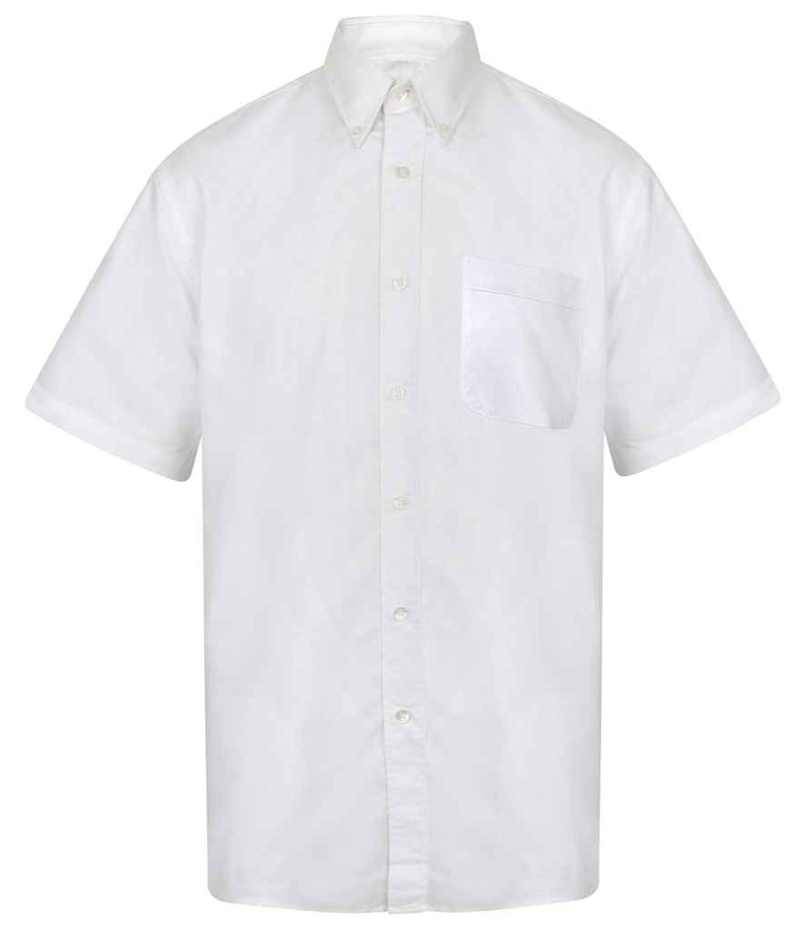 Henbury Short Sleeve Classic Oxford Shirt