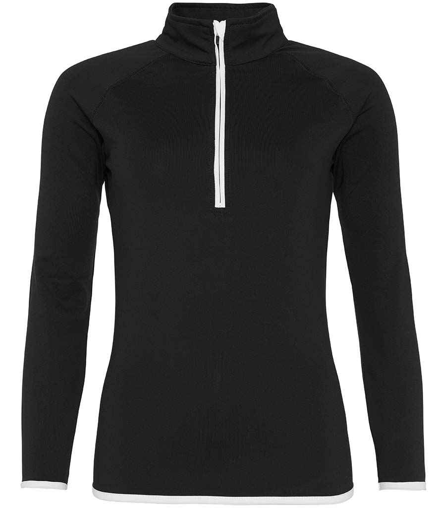 AWDis Women's Cool Half Zip Sweat Top