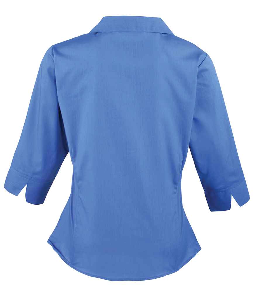 Premier Ladies 3/4 Sleeve Poplin Blouse Premier Ladies 3/4 Sleeve Poplin Blouse
