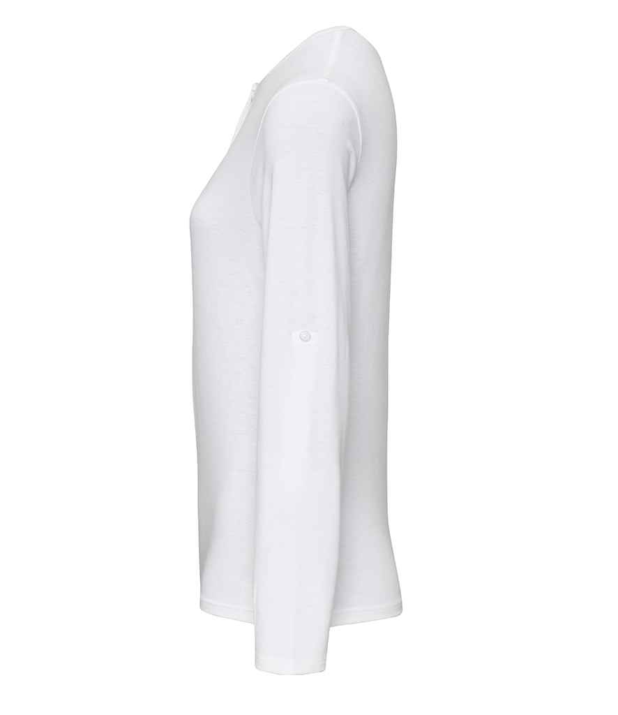 Premier Ladies Long John Roll Sleeve T-Shirt Premier Ladies Long John Roll Sleeve T-Shirt