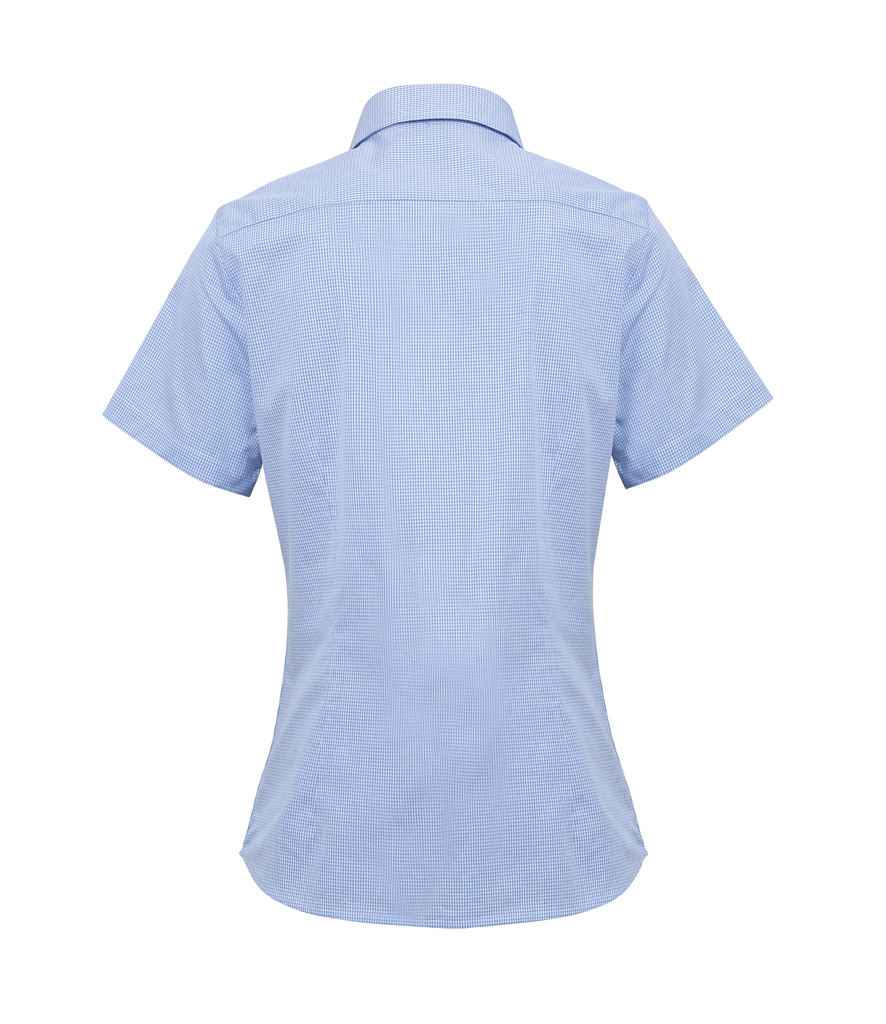 Premier Ladies Gingham Short Sleeve Shirt Premier Ladies Gingham Short Sleeve Shirt