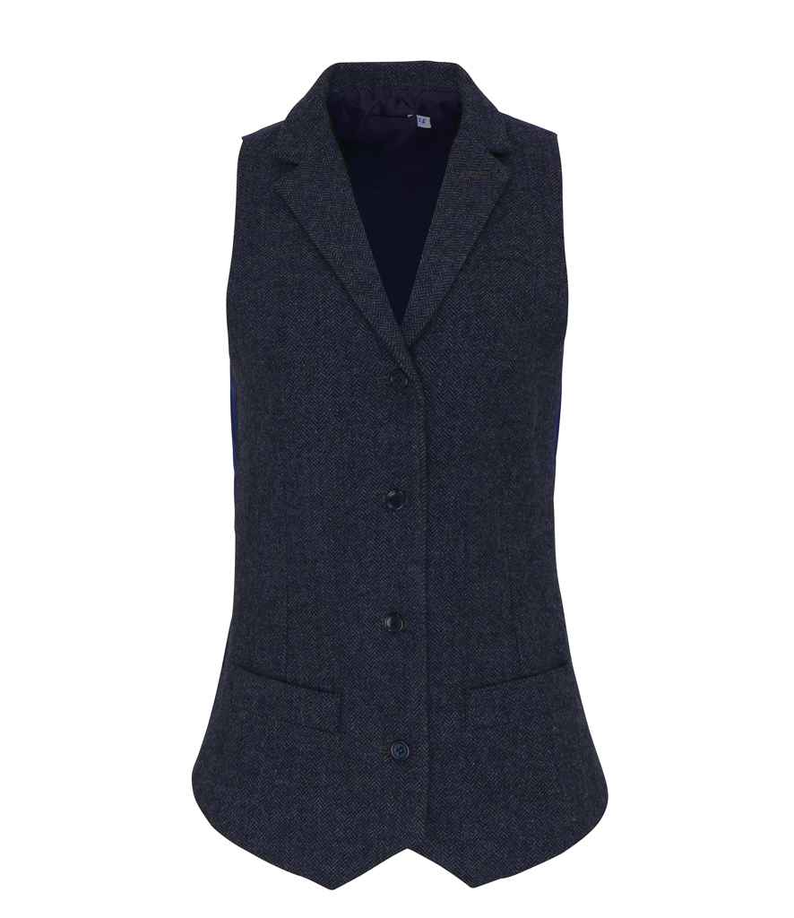 Premier Ladies Herringbone Waistcoat