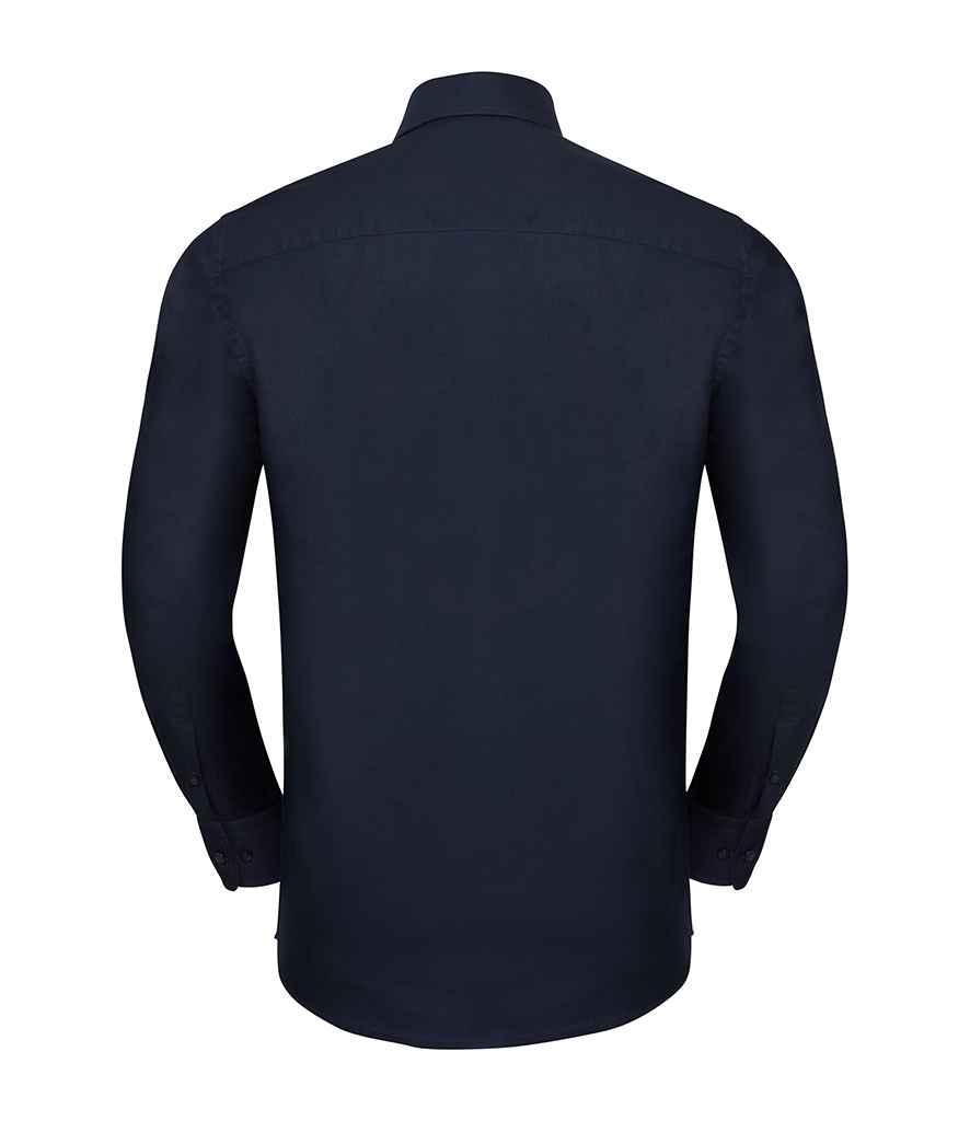 Russell Collection Long Sleeve Tailored Oxford Shirt Russell Collection Long Sleeve Tailored Oxford Shirt