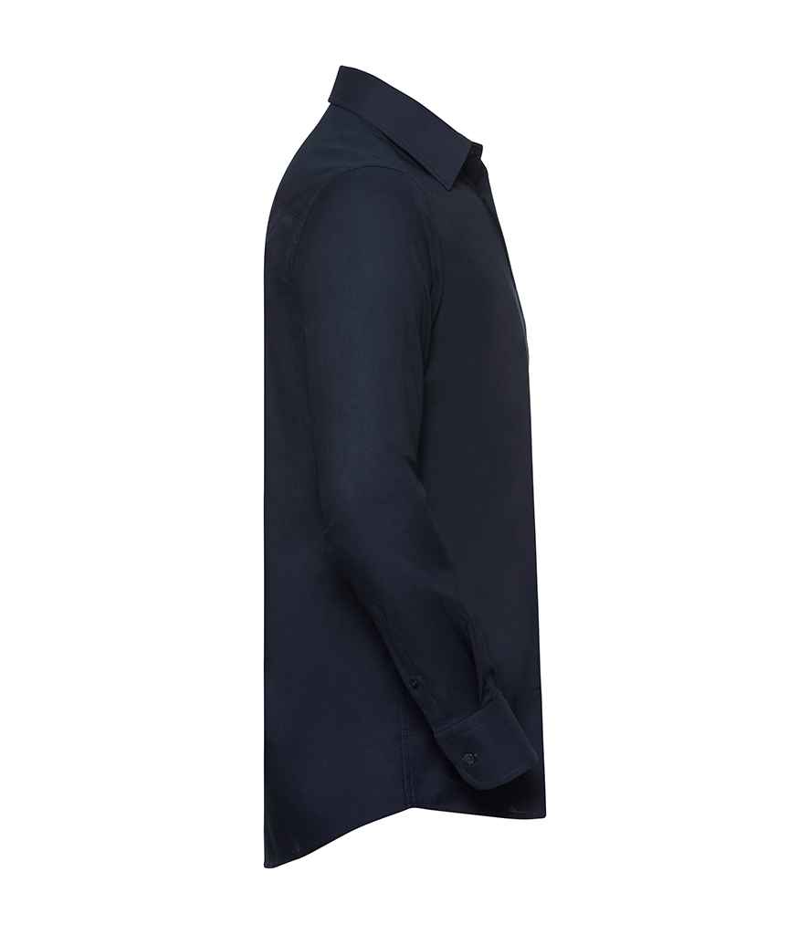 Russell Collection Long Sleeve Tailored Oxford Shirt Russell Collection Long Sleeve Tailored Oxford Shirt