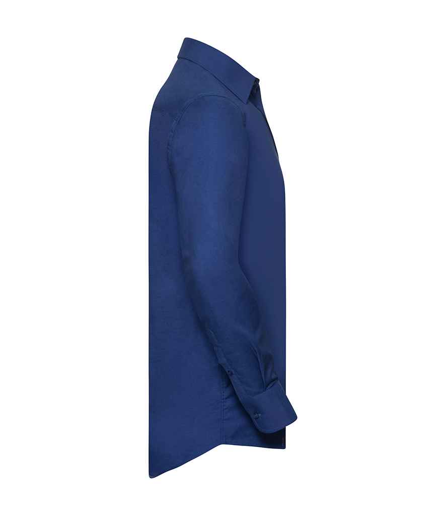 Russell Collection Long Sleeve Tailored Oxford Shirt Russell Collection Long Sleeve Tailored Oxford Shirt