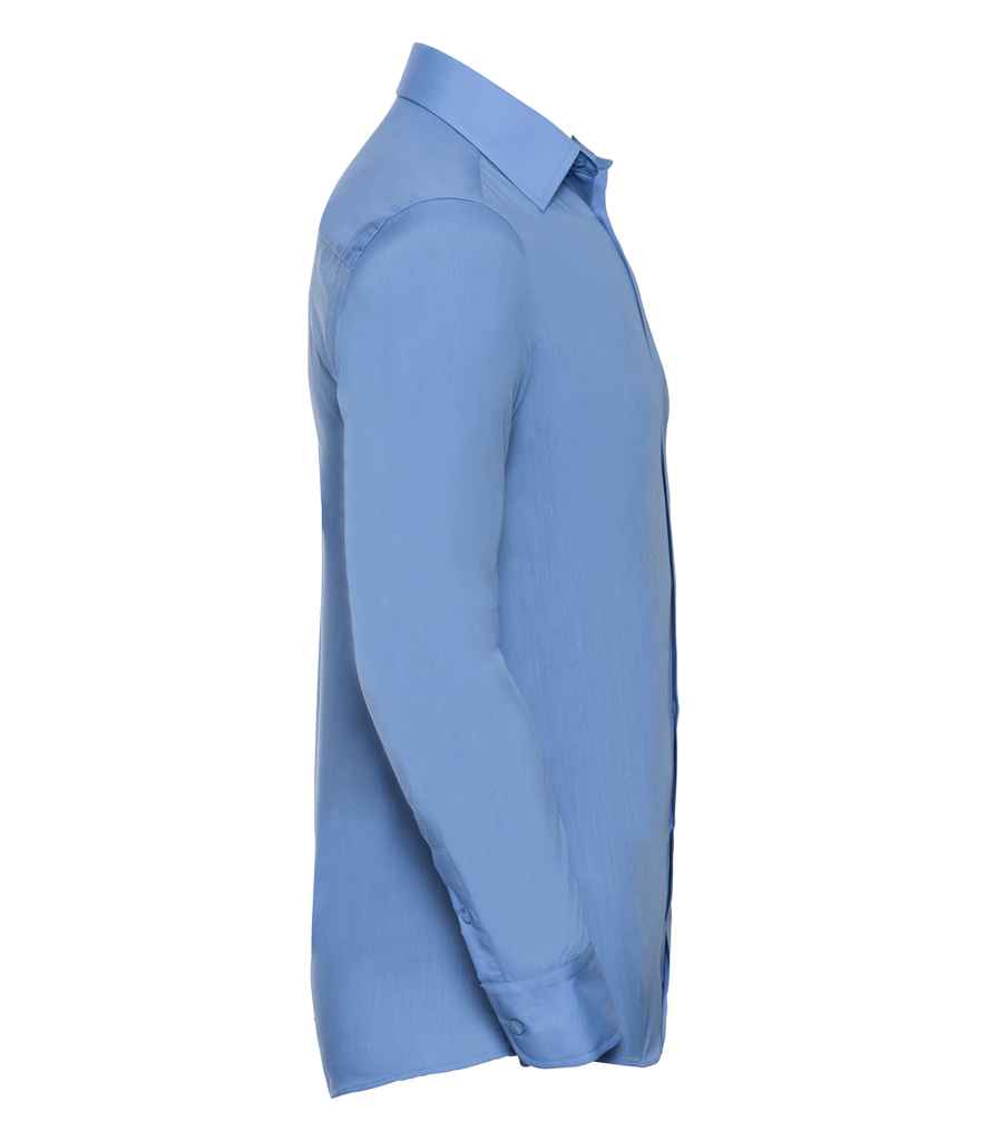 Russell Collection Long Sleeve Tailored Poplin Shirt Russell Collection Long Sleeve Tailored Poplin Shirt