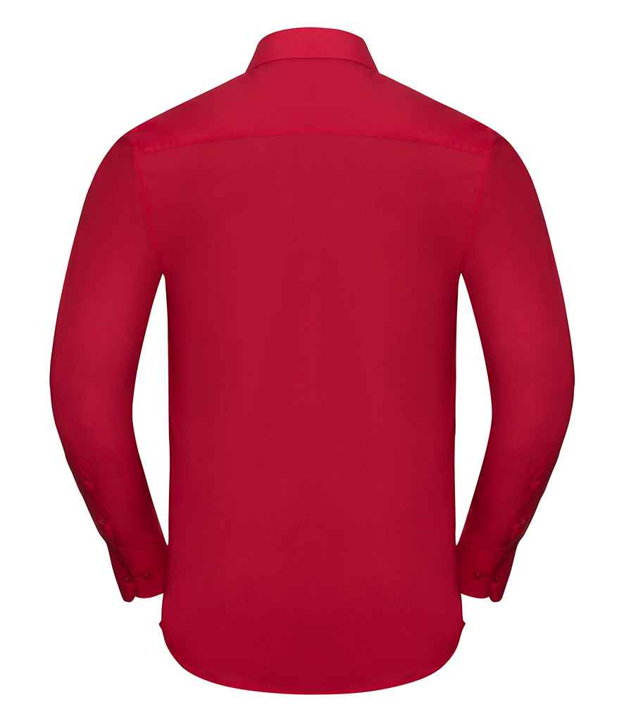 Russell Collection Long Sleeve Tailored Poplin Shirt Russell Collection Long Sleeve Tailored Poplin Shirt