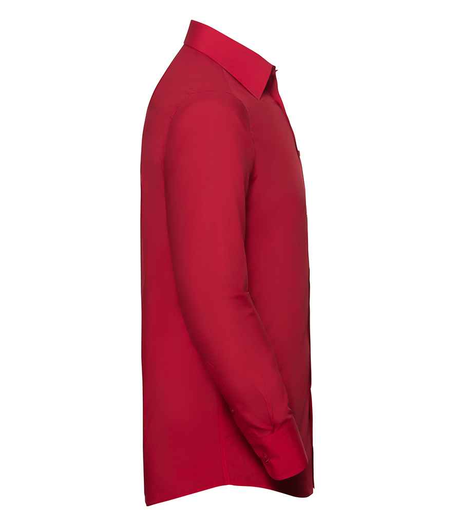 Russell Collection Long Sleeve Tailored Poplin Shirt Russell Collection Long Sleeve Tailored Poplin Shirt