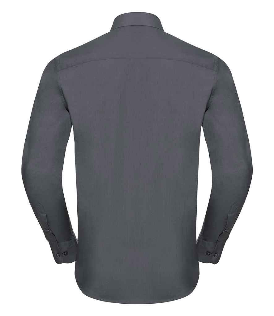 Russell Collection Long Sleeve Tailored Poplin Shirt Russell Collection Long Sleeve Tailored Poplin Shirt