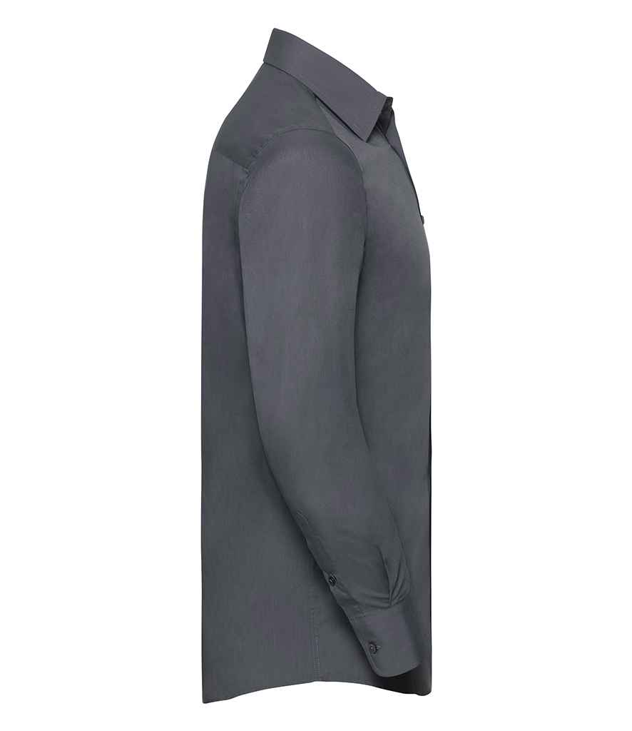 Russell Collection Long Sleeve Tailored Poplin Shirt Russell Collection Long Sleeve Tailored Poplin Shirt