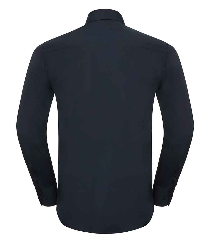 Russell Collection Long Sleeve Tailored Poplin Shirt Russell Collection Long Sleeve Tailored Poplin Shirt
