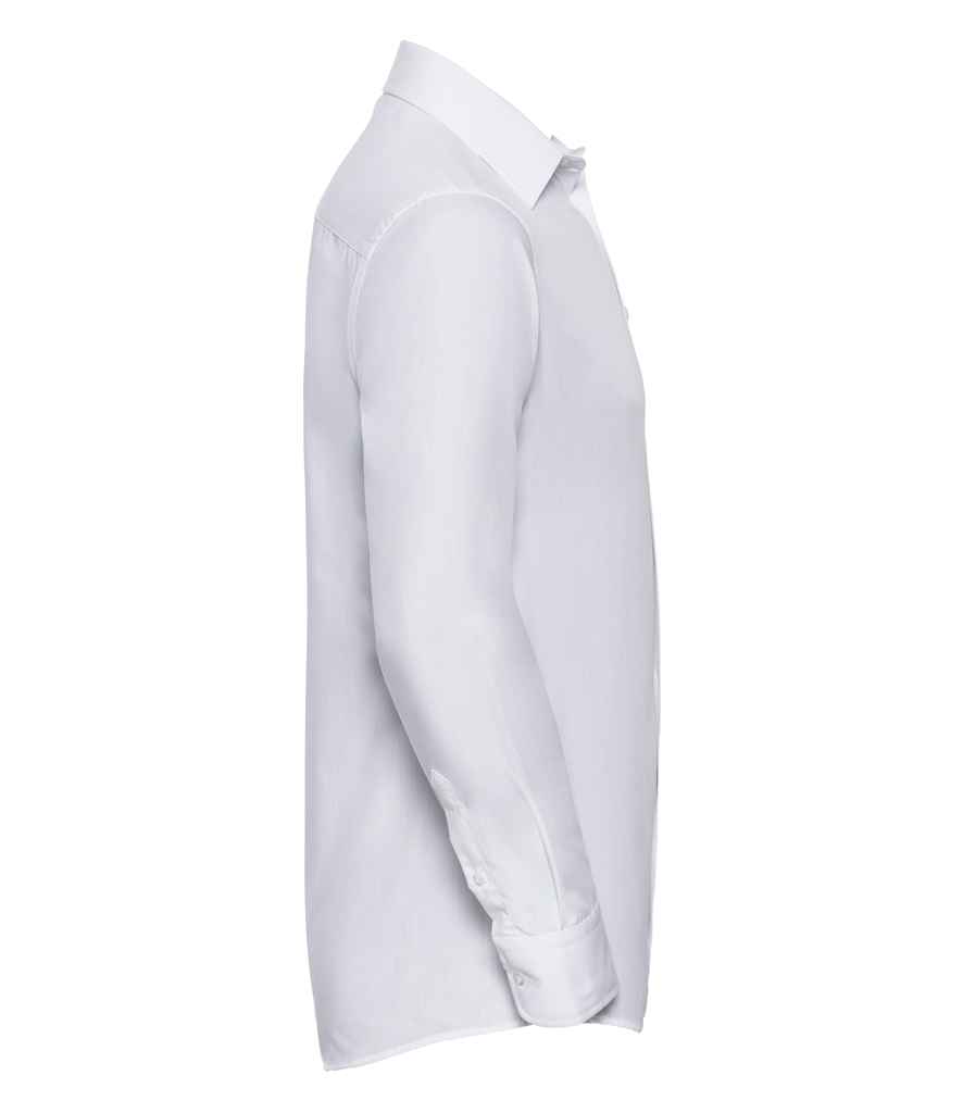 Russell Collection Long Sleeve Tailored Poplin Shirt Russell Collection Long Sleeve Tailored Poplin Shirt