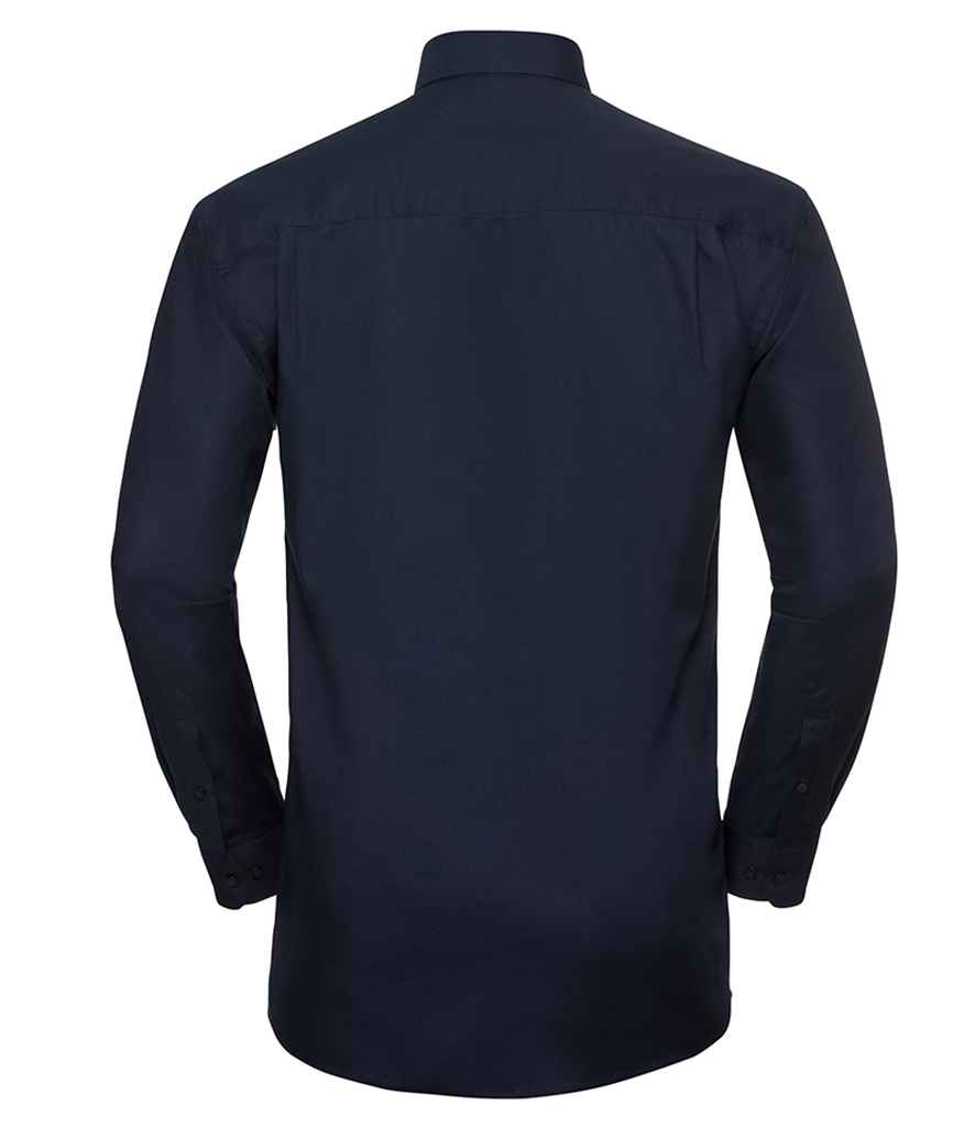 Russell Collection Long Sleeve Easy Care Oxford Shirt Russell Collection Long Sleeve Easy Care Oxford Shirt