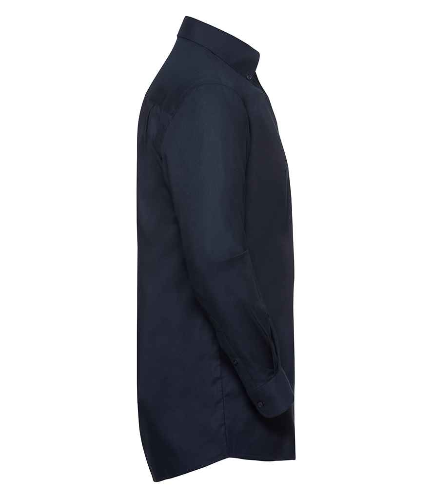 Russell Collection Long Sleeve Easy Care Oxford Shirt Russell Collection Long Sleeve Easy Care Oxford Shirt
