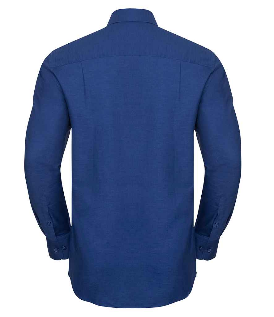 Russell Collection Long Sleeve Easy Care Oxford Shirt Russell Collection Long Sleeve Easy Care Oxford Shirt