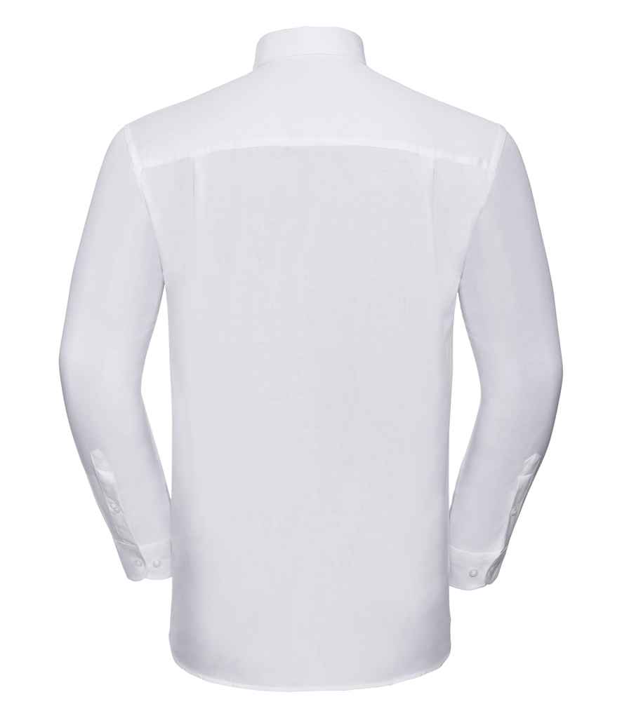 Russell Collection Long Sleeve Easy Care Oxford Shirt Russell Collection Long Sleeve Easy Care Oxford Shirt