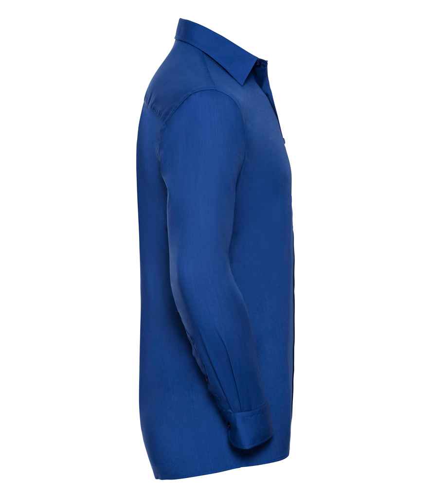 Russell Collection Long Sleeve Easy Care Poplin Shirt Russell Collection Long Sleeve Easy Care Poplin Shirt