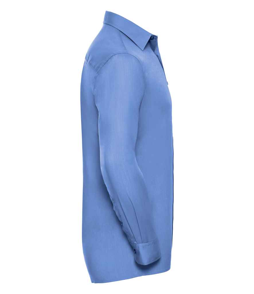 Russell Collection Long Sleeve Easy Care Poplin Shirt Russell Collection Long Sleeve Easy Care Poplin Shirt