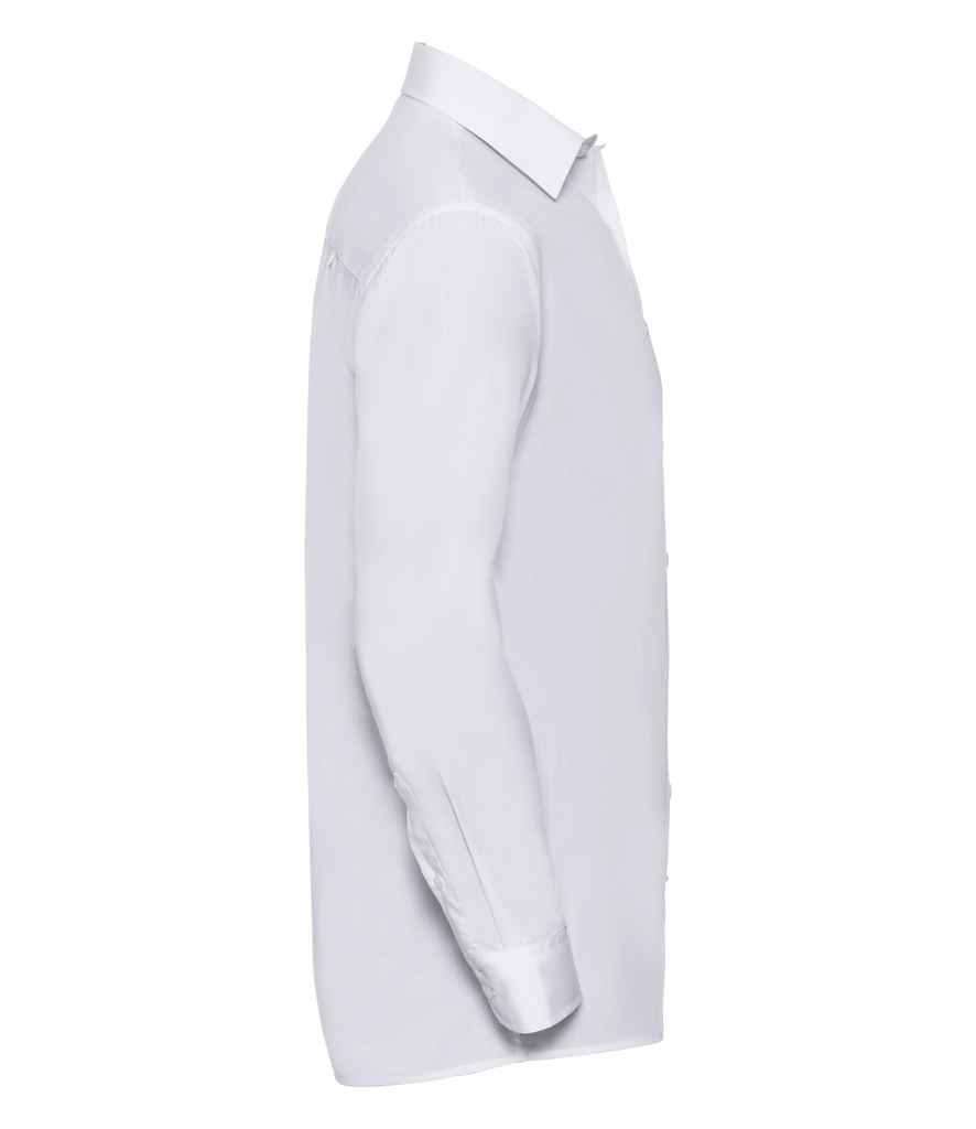 Russell Collection Long Sleeve Easy Care Poplin Shirt Russell Collection Long Sleeve Easy Care Poplin Shirt