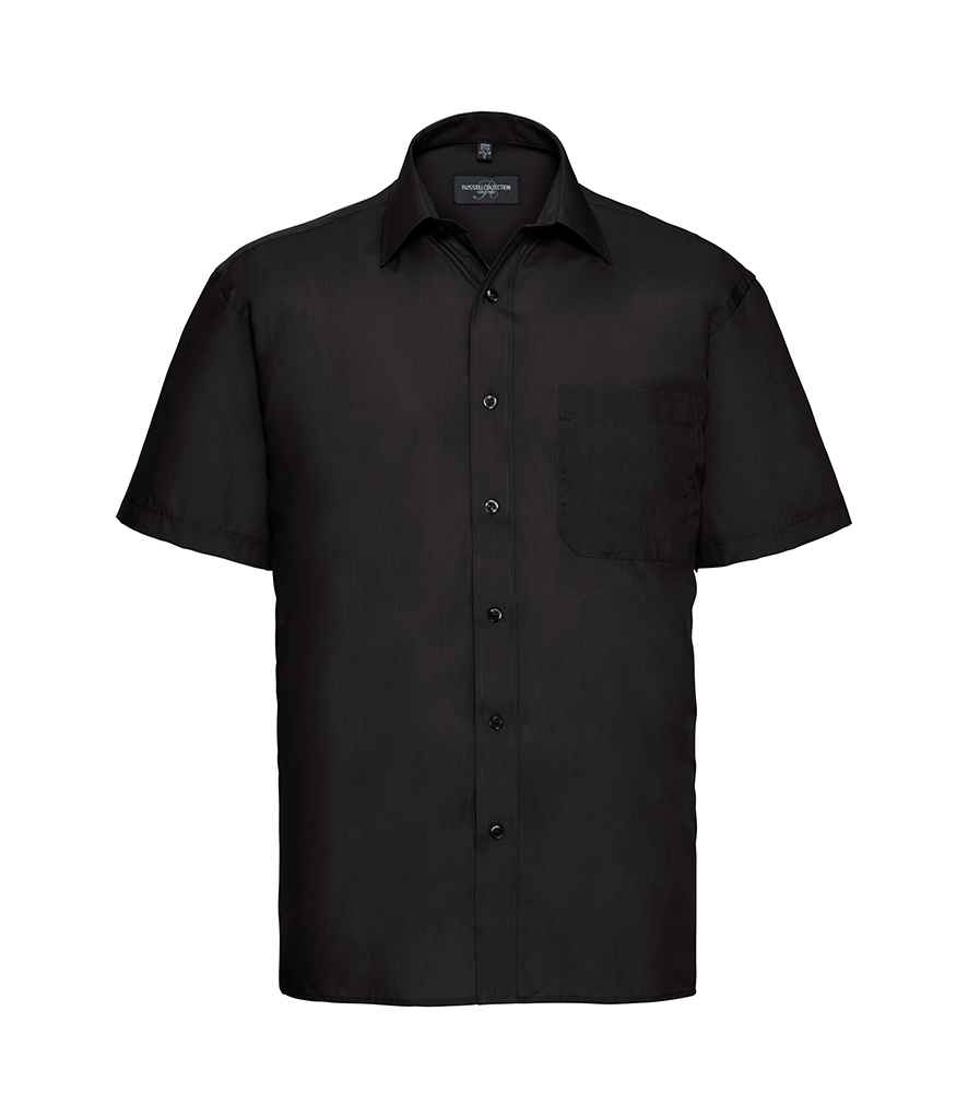 Russell Collection Short Sleeve Easy Care Poplin Shirt