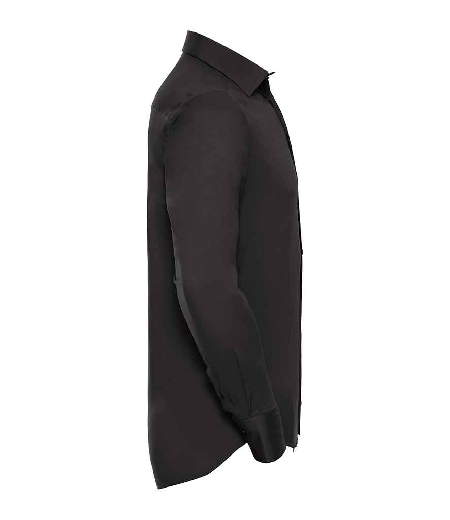 Russell Collection Long Sleeve Easy Care Fitted Shirt Russell Collection Long Sleeve Easy Care Fitted Shirt