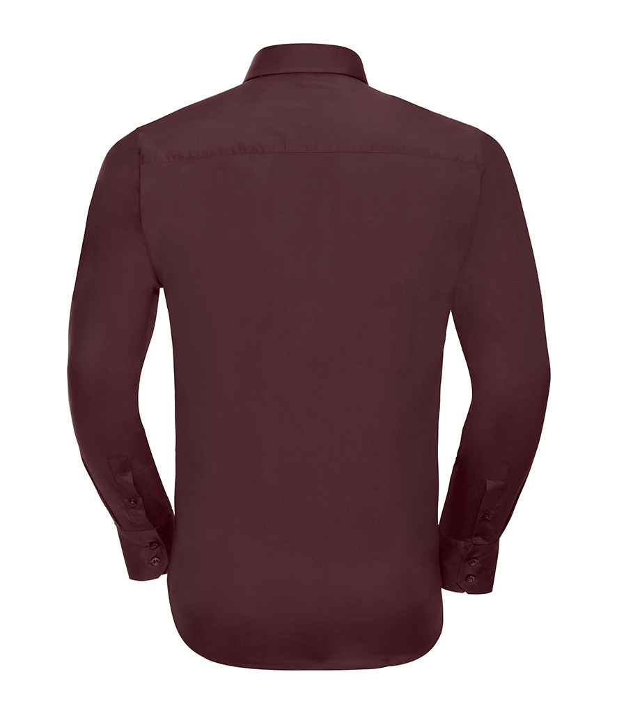 Russell Collection Long Sleeve Easy Care Fitted Shirt Russell Collection Long Sleeve Easy Care Fitted Shirt