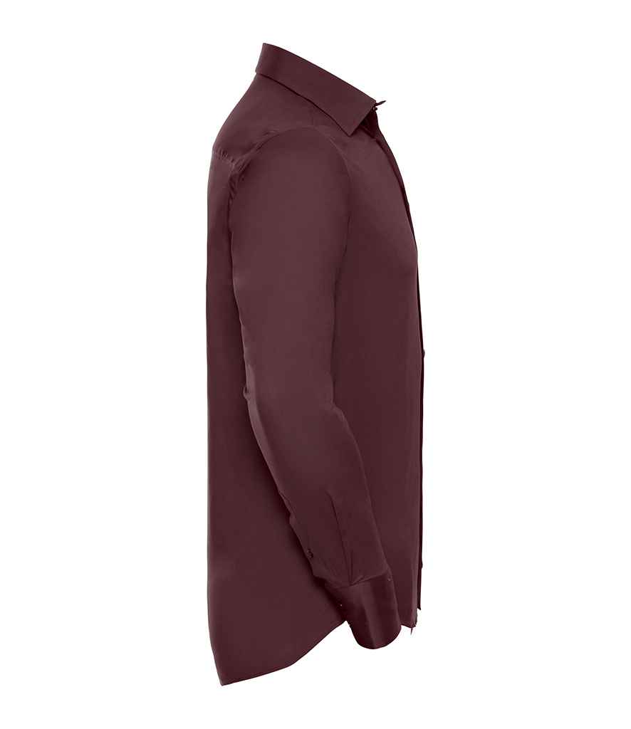 Russell Collection Long Sleeve Easy Care Fitted Shirt Russell Collection Long Sleeve Easy Care Fitted Shirt