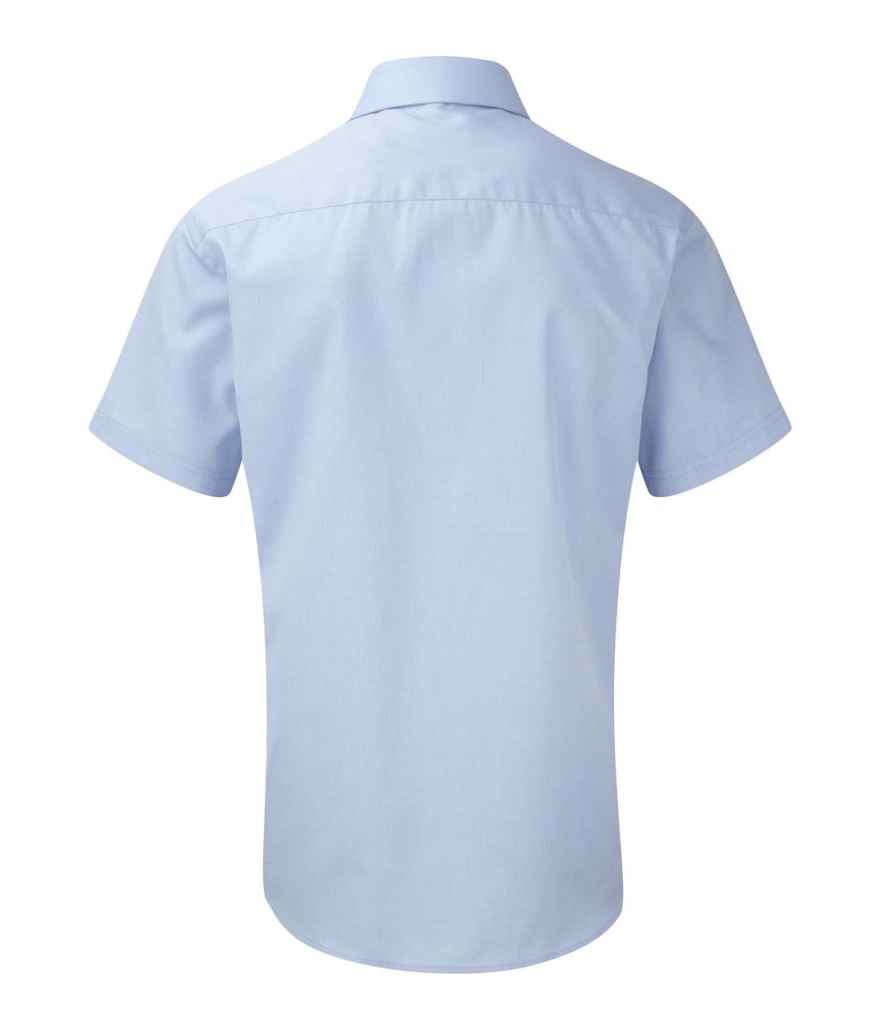 Russell Collection Short Sleeve Herringbone Shirt Russell Collection Short Sleeve Herringbone Shirt