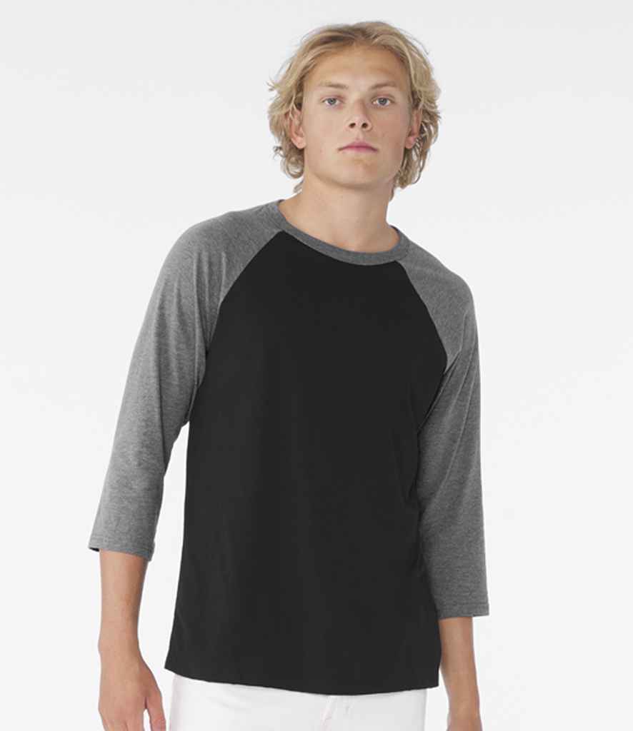 Canvas Unisex 3/4 Sleeve Baseball T-Shirt