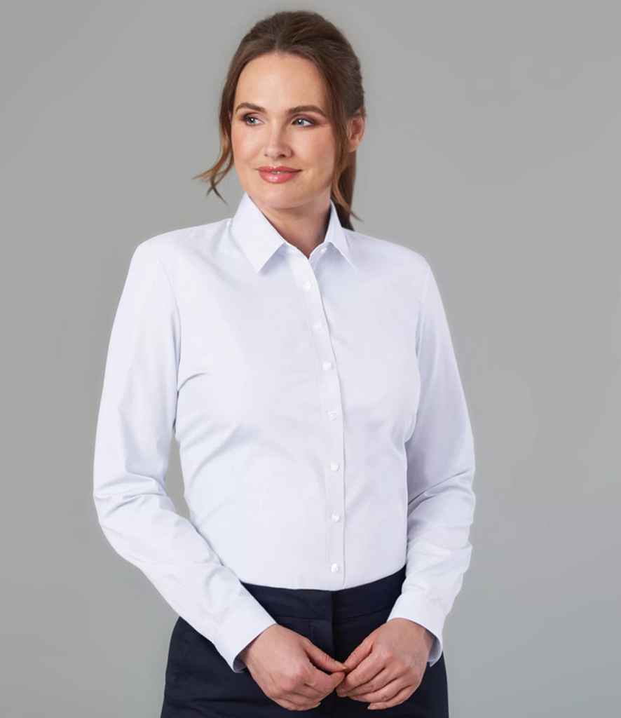 Brook Taverner Ladies Selene Long Sleeve Poplin Shirt