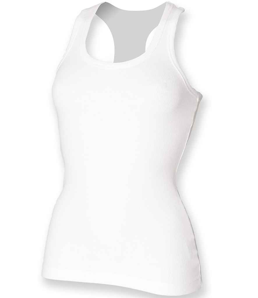 SF Clothing Ladies Stretch Rib Racer Back Vest