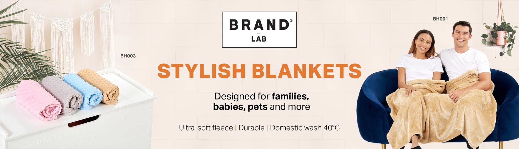 Stylish blankets from Brand Lab